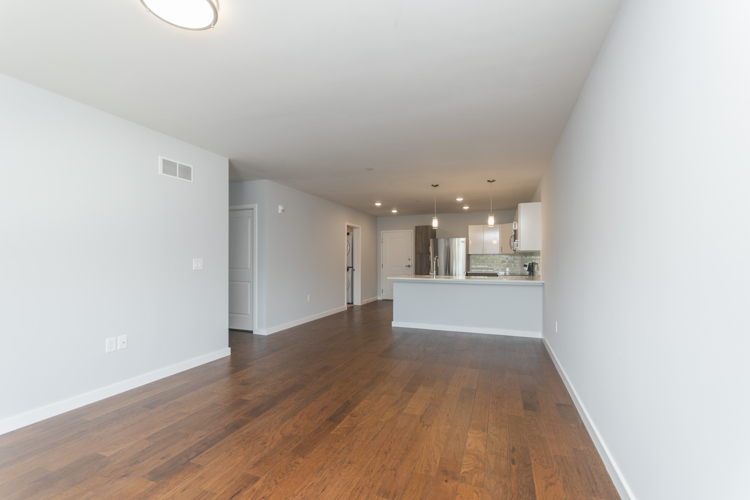open living room plan in luxurious manayunk apartment